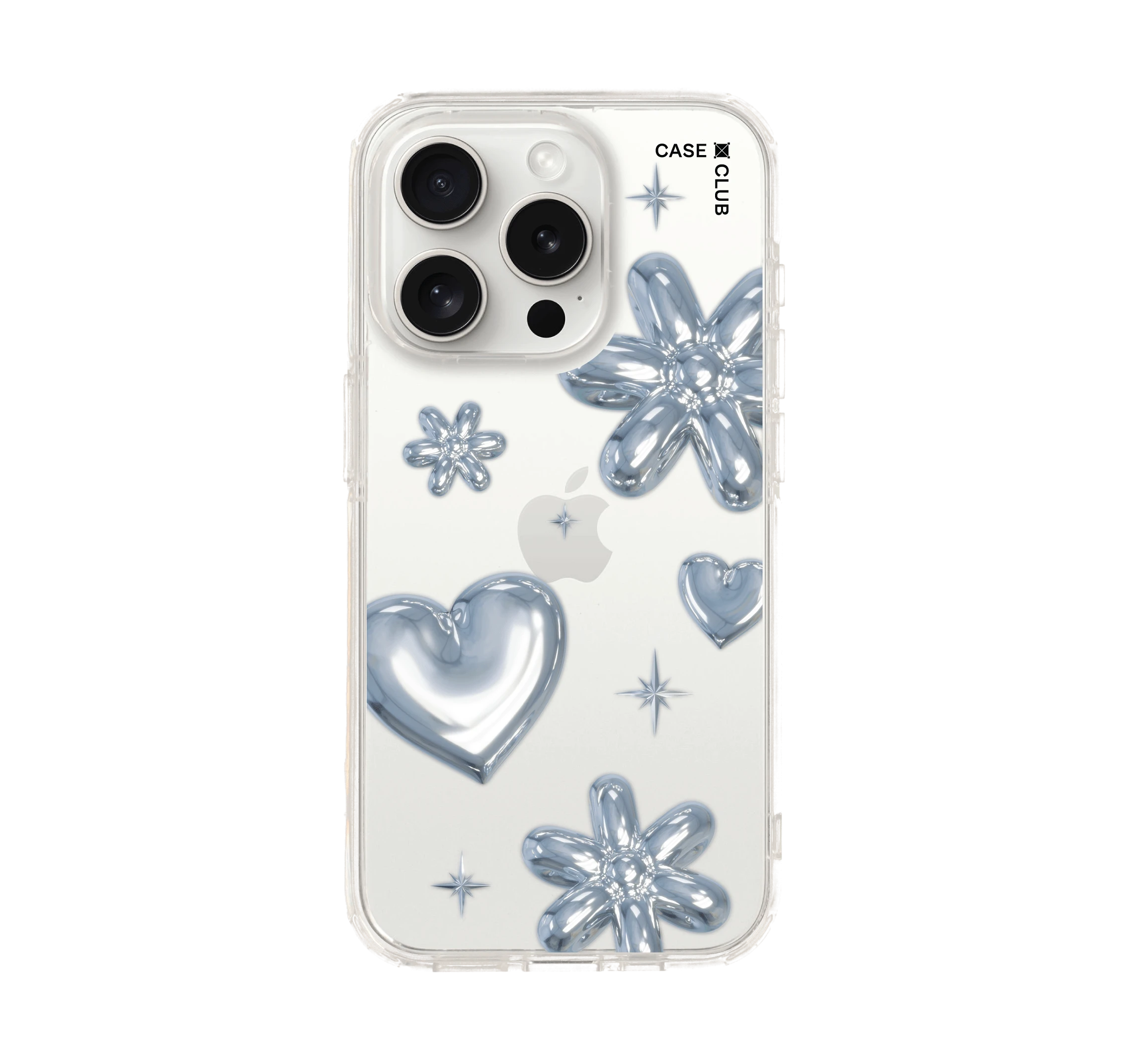 เคสใส iphone 15 pro ลูกโป่งดอกไม้